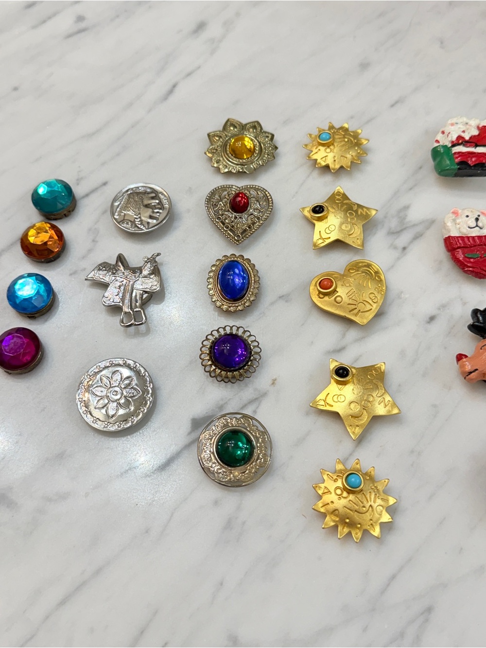 6 Sets of Vintage 80’s-90’s Button Covers - Picture 10 of 17